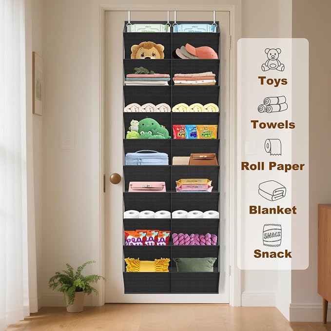 30 Pairs Over the Door Shoe Organizer, 10-Tier Door Shoes Rack Storage - Image 7