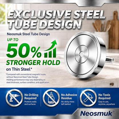 Neosmuk Magnetic Hooks Steel Tube Design - Image 5