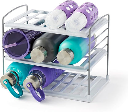 YouCopia UpSpace Water Bottle and Travel Mug Cabinet Organizer, Adjustable by YouCopia