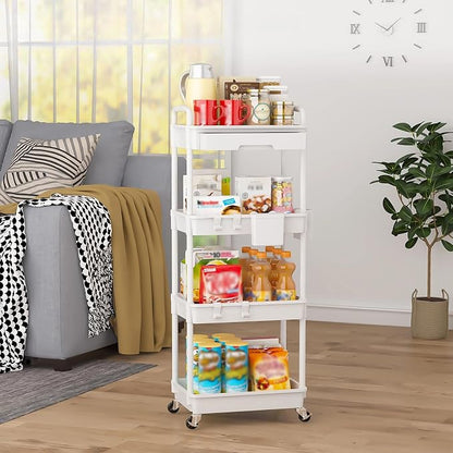 4 Tier Rolling Utility Cart - Image 8