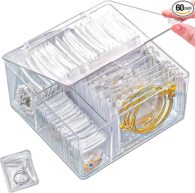 HomePekite 4 In 1 Acrylic Jewelry Organizers and Storage by Unknown