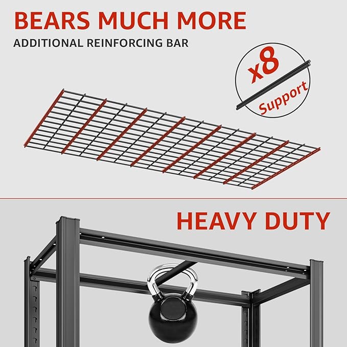 48" W Father&I Industrial Heavy-Dudy Garage Shelving Units/Systems: Metal - Image 6
