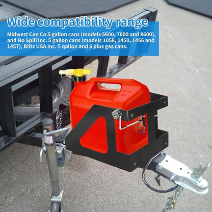 5 Gallon Gas Can Holder for Trailer Compatible - Image 5
