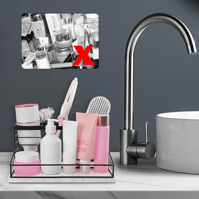 Hair Tool Organizer, Movable Hair Dryer Holder, Hair Styling Tools Storage - Image 5