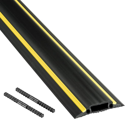 D-Line 30ft Floor Cord Cover, Made in USA Linkable Cable Protector, Hide by D-LineUSAinc