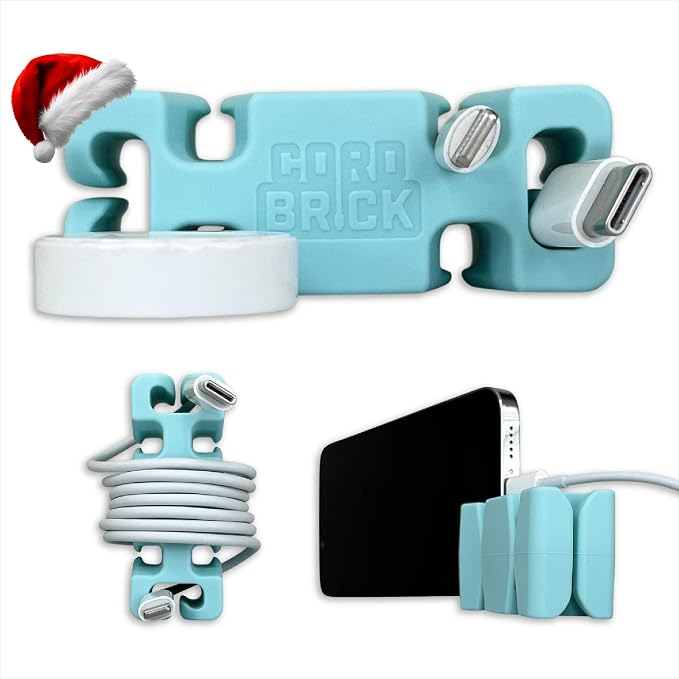 CordBrick Stocking Stuffers for Adults Cord Management Weighted Cord Holder by CordBrick