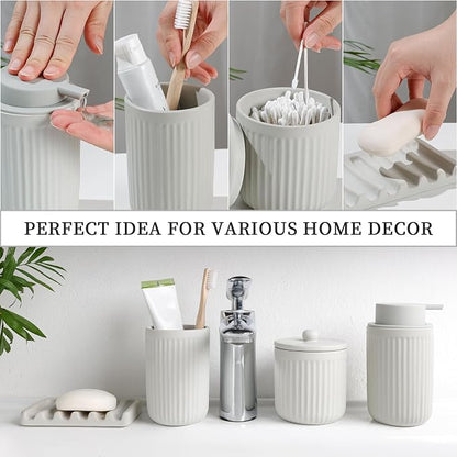 BosilunLife Ceramic Bathroom Accessories Set - Image 8