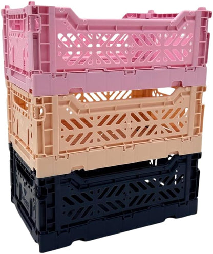Collapsible Storage Box, Foldable Crate Organizer Bin by LunaCrates