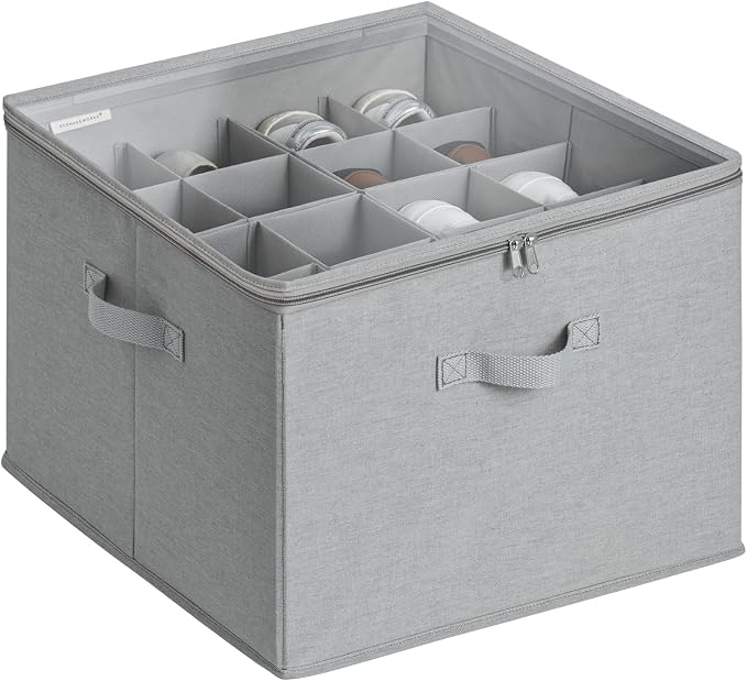 StorageWorks Shoe Organizer for Closet, Fits up to 16 Pairs, Shoe Cubby Storage by StorageWorks