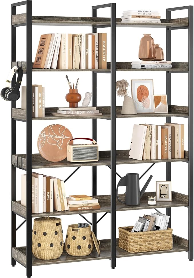 Seventable Bookshelf 6 Tier - Image 8