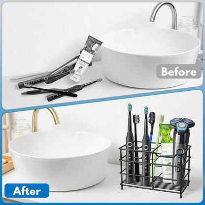 Urbanstrive 304 Stainless Steel Bathroom Toothbrush Holder Toothpaste Holder - Image 4
