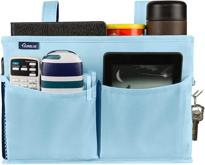 Surblue Bedside Caddy Hanging Organizer Bedside Storage Bag - Image 5