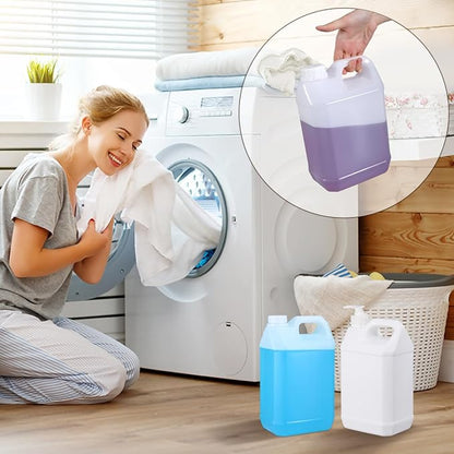 2 Pack 2.5 Gal Plastic F-Style Jug Reusable Food-Safe, Heavy-Duty HDPE - Image 4