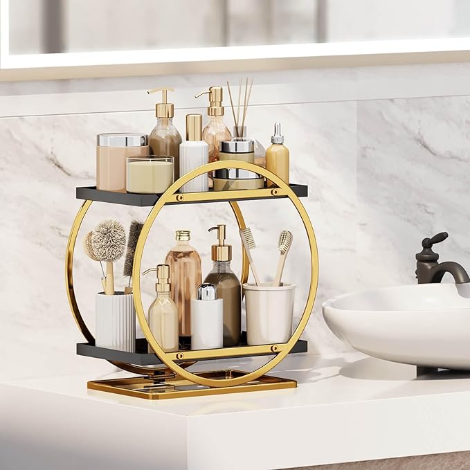 Makeup Organizer for Vanity, 2-Tier Bathroom Countertop Organizers, Bathroom - Image 2