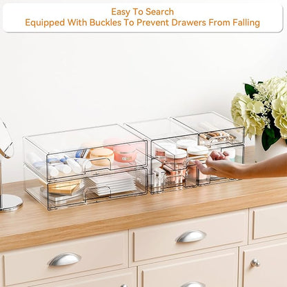 Clear Stackable Storage Drawers - Image 4