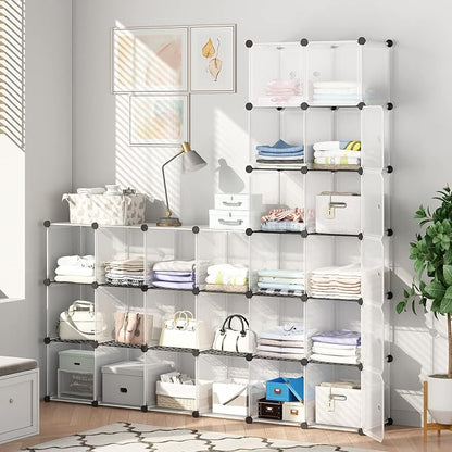Aeitc 24 Storage Cubes- 14’’x14’’ Cube, More Sturdy, DIY Clothes Organizer by Unknown