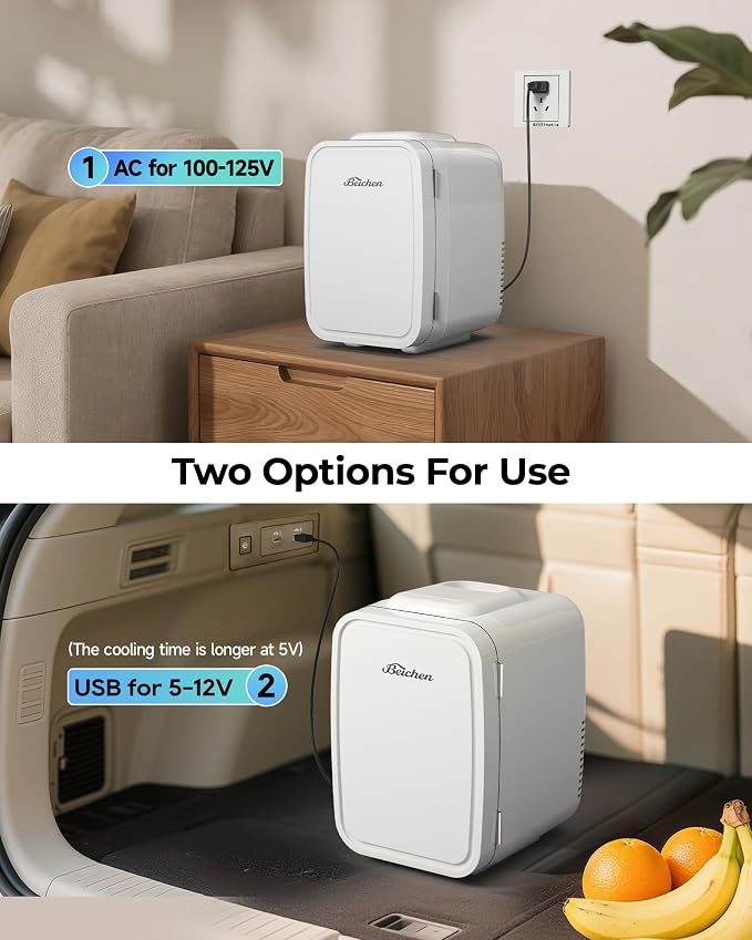 Mini Fridge, 4 Liter/6 Can Portable Refrigerator - Image 4
