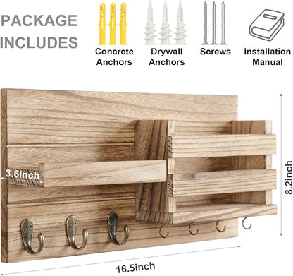 Lwenki Mail Organizer for Wall Mount – Key Holder - Image 7