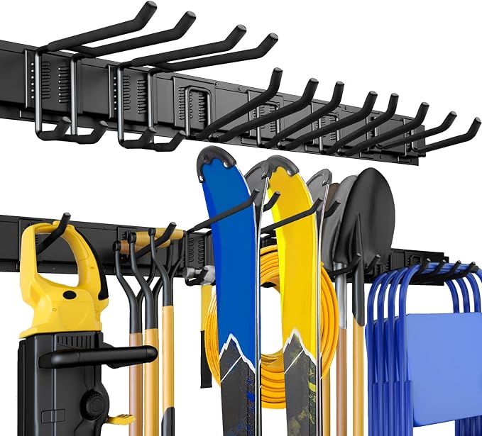 48" Garage Tool Organizer Wall Mount, 440lbs Garden Garage Storage Garage by UUP
