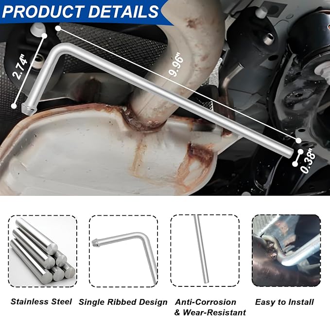 304 Stainless Steel Exhaust Hanger Rod - Image 2