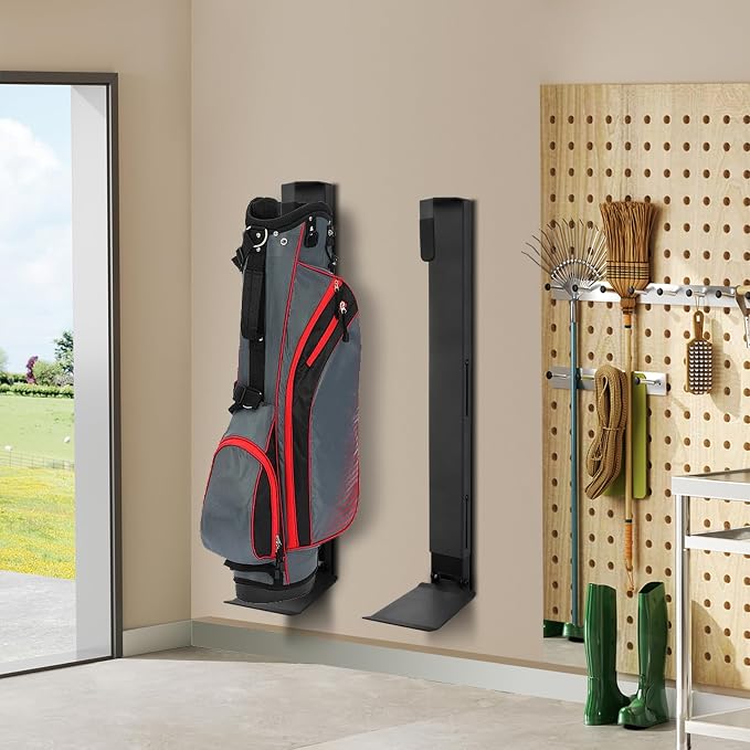 Wall Mount Golf Bag Storage Stand Organizer Rack - Image 4