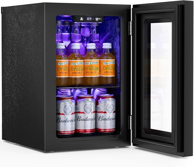 Antarctic Star 18L Beverage Refrigerator Cooler 24Can, Mini Fridge by AntarcticStar