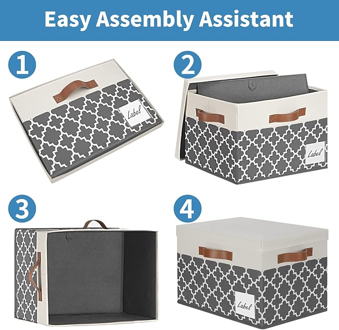 GhvyenntteS Large Fabric Storage Bins - Image 5