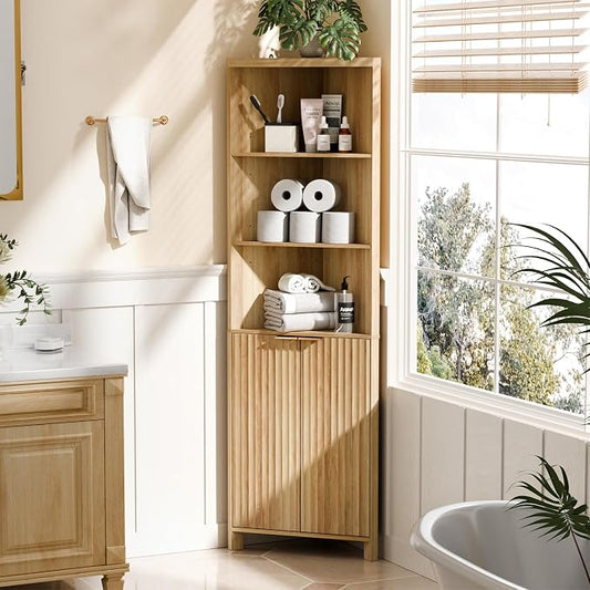 VINGLI 68" Tall Corner Cabinet by VINGLI