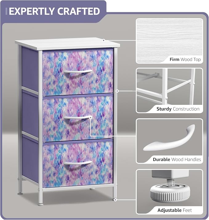 Sorbus Nightstand Storage Organizer Chest - Image 4
