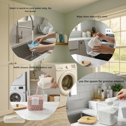 Laundry Pods Storage Container, Detergent Powder Container, - Image 3