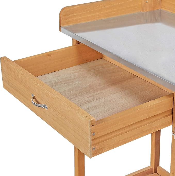 Topeakmart Outdoor Potting Bench - Image 9