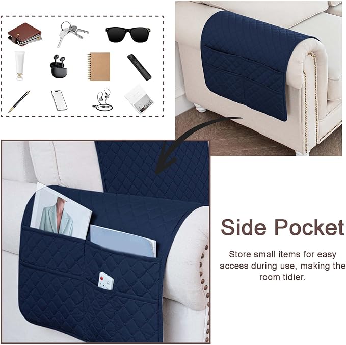 Waterproof Sofa Armrest Cover Headrest Cover - Image 4