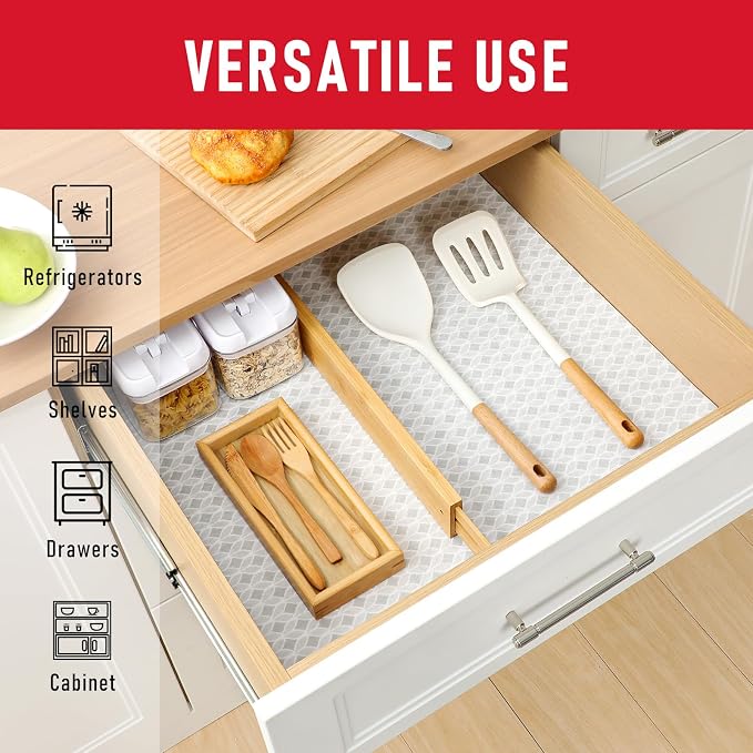 Cooyes Refrigerator Liners, Non-Slip Fridge Liners Washable, Absorbent - Image 6