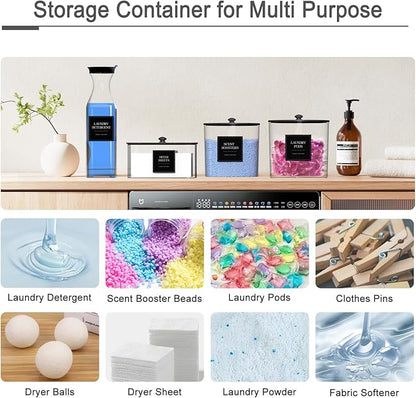 3+1 Pack Laundry Pods Containers & Dryer Sheet Holder & Laundry Detergent - Image 6