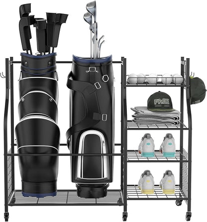WALMANN Garage Golf Bag Storage Organizer Stand, Extra Large Golf Bag Stand - Image 8