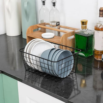 JUNCHU CHERRY Wire Kitchen Storage Basket 5 Packs, Perfect Pantry Organization - Image 4