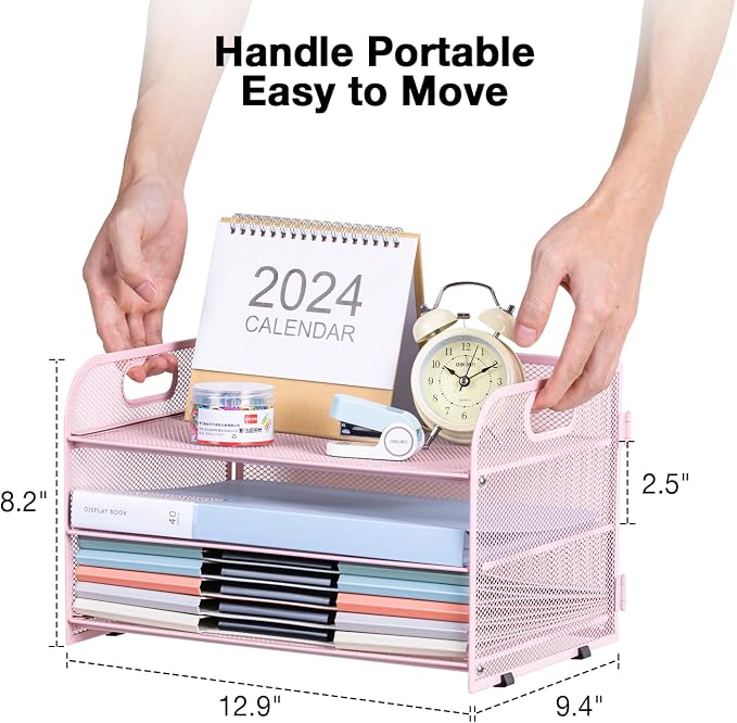 3-Tier Letter Tray Paper Organizer - Image 4