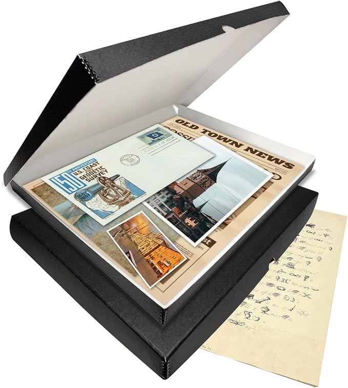 Lineco Clamshell Archival Storage Box, 18.5x24.5x1.75 In, Organize and Store - Image 8