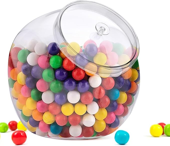 ELLDOO Clear Slanted Plastic Storage Jar by ELLDOO