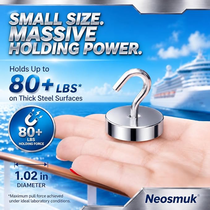 Neosmuk Magnetic Hooks Steel Tube Design - Image 2