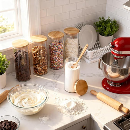 TBWIND 34oz Round Glass Storage Containers - Image 3