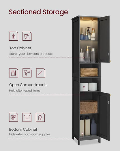 VASAGLE Tall Storage Cabinet - Image 5
