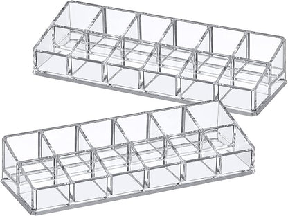 Amazing Abby - Glamour - 2-Pack 12-Slot Acrylic Nail Polish Organizer, Lipstick - Image 4