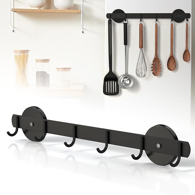 Magnetic Utensil Holder For Fridge, Heavy Duty Magnetic Coat Rack For Metal Door by Laowu