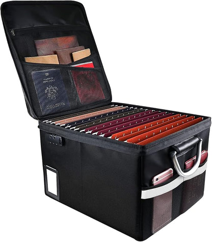 TOMKID Fireproof Document Box, Fireproof File Box by Aobteeny