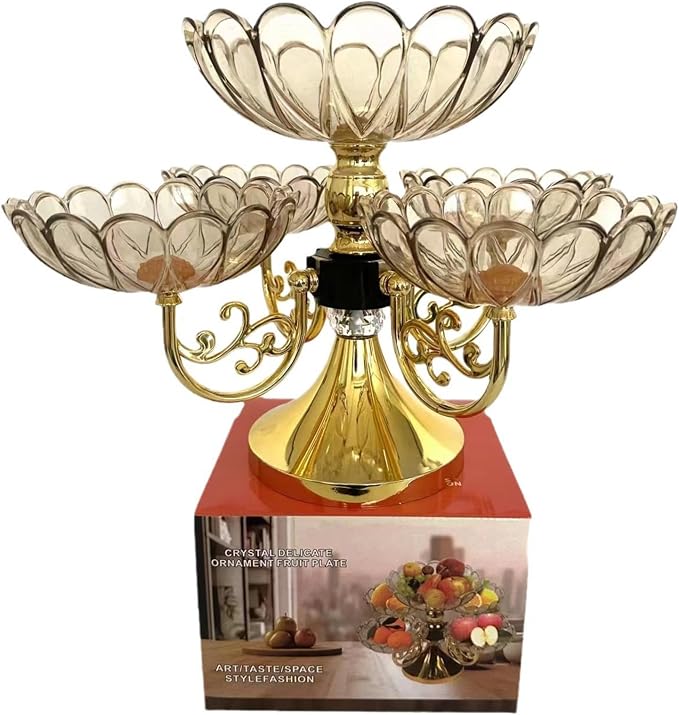 Flower Shape Appetizer Platter, Dried Fruit Organizer Plate, Fruit Bowl - Image 4