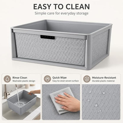 Wide 3-Drawer Plastic Storage Tower - Image 8