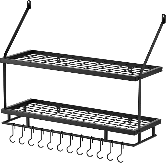 KES 30-Inch Kitchen Pot Rack - Image 7