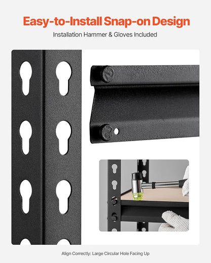 VEVOR Storage Shelves, 2000 lbs, 5 Tier Garage Storage Shelving - Image 7