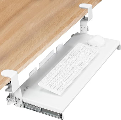VIVO Large Height Adjustable Under Desk Keyboard Tray, C-clamp Mount System by Unknown